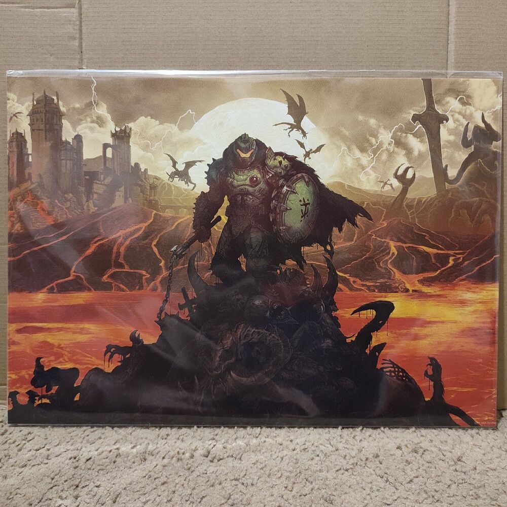Doom The Dark Ages Slayer Limited Edition Art Print With Official Certificate